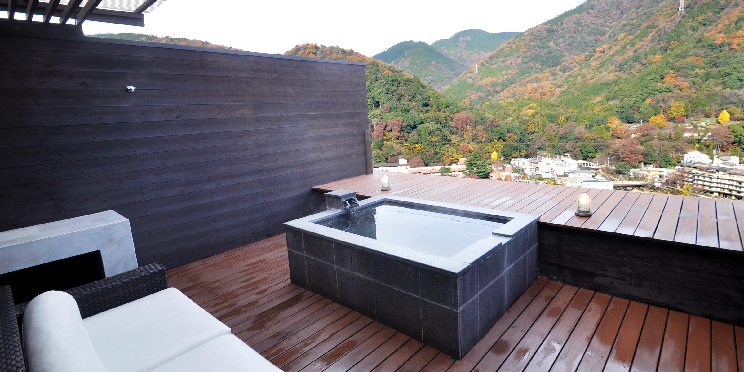 View open-air bath